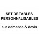 SET DE TABLE PERSONNALISES